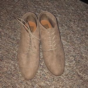Tan booties